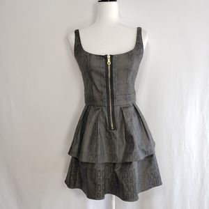 JAY GODFREY Python Print Fit & Flare Dress